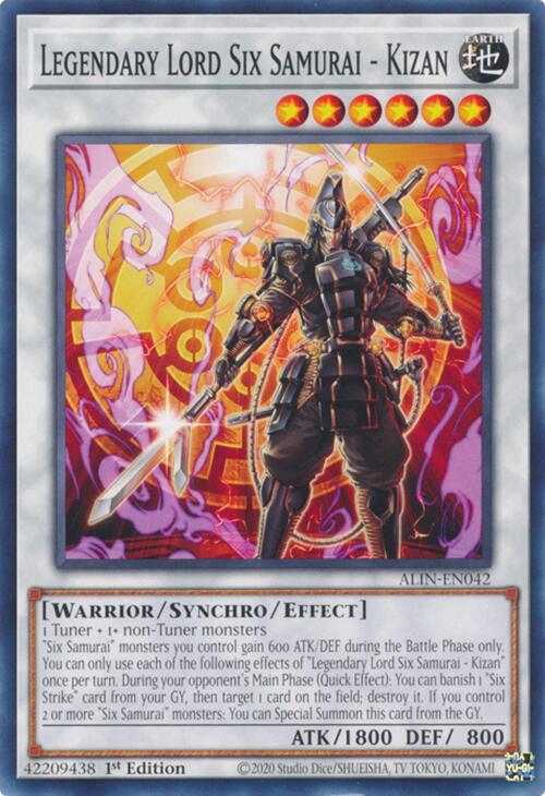 Legendary Lord Six Samurai - Kizan [ALIN-EN042] Common | Shuffle n Cut Hobbies & Games