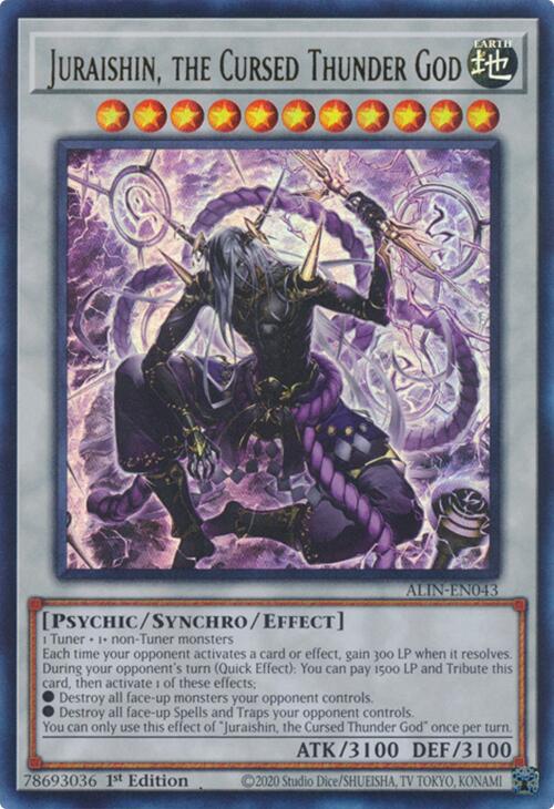 Juraishin, the Cursed Thunder God [ALIN-EN043] Ultra Rare | Shuffle n Cut Hobbies & Games