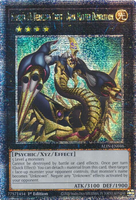 Number 69: Heraldry Crest - Dark Matter Demolition [ALIN-EN046] Quarter Century Secret Rare | Shuffle n Cut Hobbies & Games
