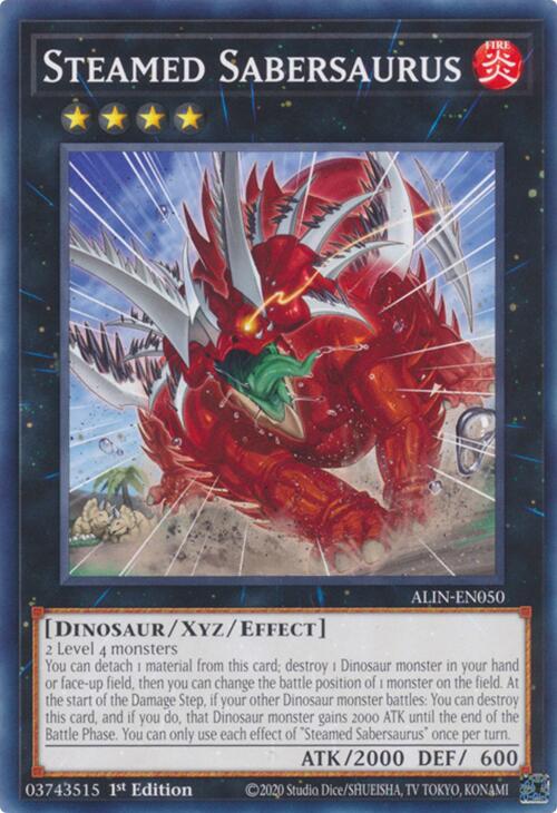 Steamed Sabersaurus [ALIN-EN050] Common | Shuffle n Cut Hobbies & Games