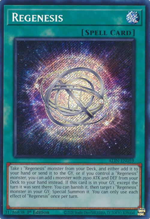 Regenesis [ALIN-EN059] Secret Rare | Shuffle n Cut Hobbies & Games