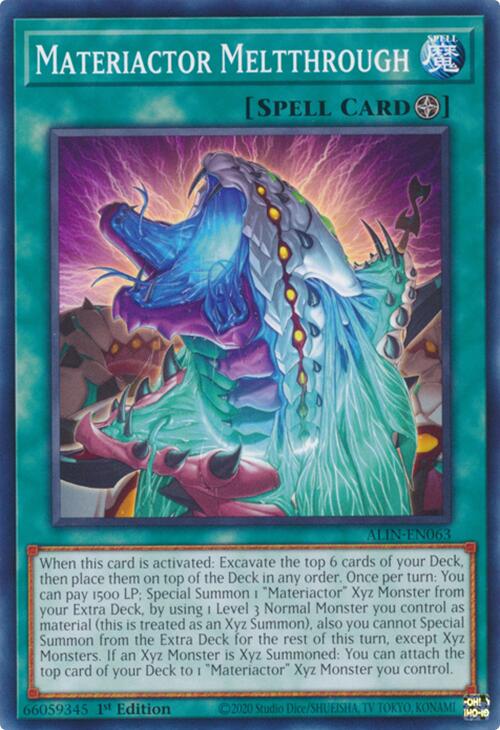Materiactor Meltthrough [ALIN-EN063] Common | Shuffle n Cut Hobbies & Games