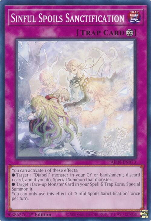 Sinful Spoils Sanctification [ALIN-EN073] Common | Shuffle n Cut Hobbies & Games