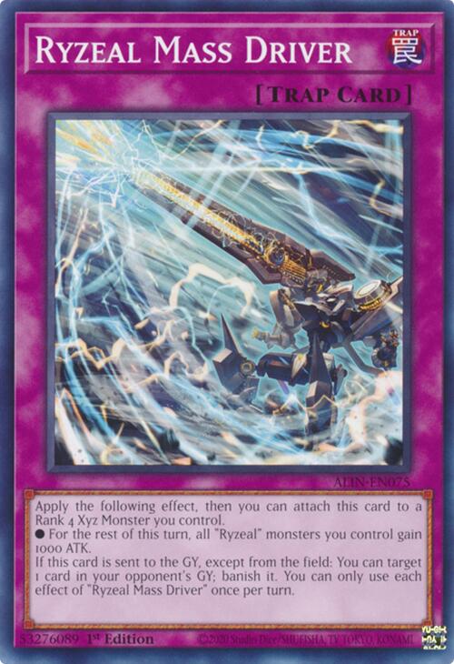 Ryzeal Mass Driver [ALIN-EN075] Common | Shuffle n Cut Hobbies & Games