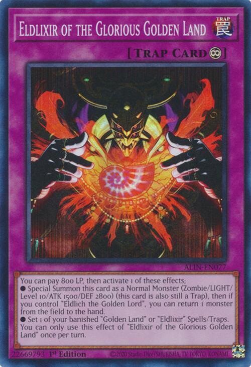 Eldlixir of the Glorious Golden Land [ALIN-EN077] Super Rare | Shuffle n Cut Hobbies & Games