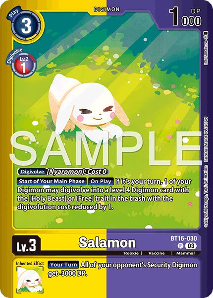 Salamon [BT16-030] (Limited Card Pack -Billion Bullet-) [Limited Card Pack -Billion Bullet-] | Shuffle n Cut Hobbies & Games