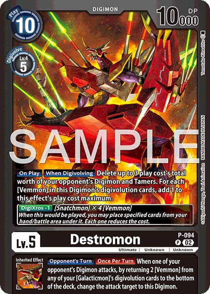 Destromon [P-094] - P-094 (Limited Card Pack -Billion Bullet-) [Limited Card Pack -Billion Bullet-] | Shuffle n Cut Hobbies & Games