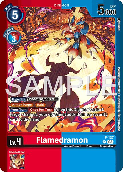 Flamedramon [P-137] (Limited Card Pack -Billion Bullet-) [Limited Card Pack -Billion Bullet-] | Shuffle n Cut Hobbies & Games