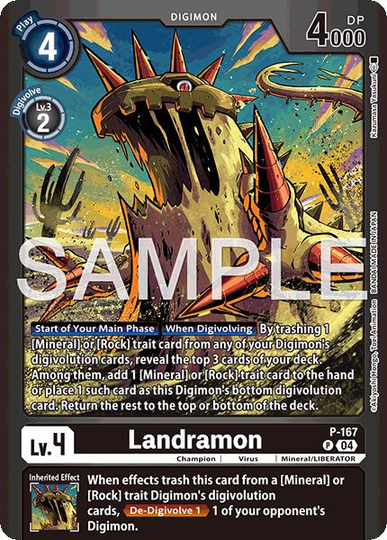 Landramon [P-167] (Limited Card Pack -Billion Bullet-) [Limited Card Pack -Billion Bullet-] | Shuffle n Cut Hobbies & Games