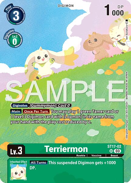 Terriermon [ST17-02] (Limited Card Pack -Billion Bullet-) [Limited Card Pack -Billion Bullet-] | Shuffle n Cut Hobbies & Games