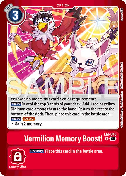Vermillion Memory Boost! [LM-045] (Limited Card Pack -Billion Bullet-) [Limited Card Pack -Billion Bullet-] | Shuffle n Cut Hobbies & Games