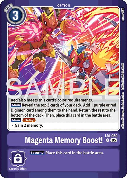 Magenta Memory Boost! [LM-050] (Limited Card Pack -Billion Bullet-) [Limited Card Pack -Billion Bullet-] | Shuffle n Cut Hobbies & Games