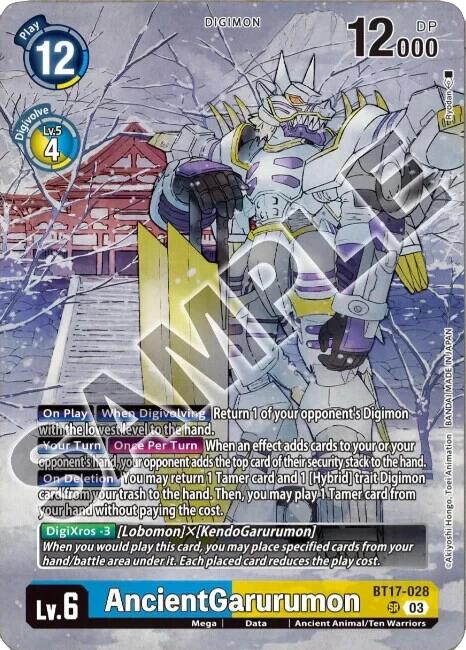 AncientGarurumon [BT17-028] (Tamer's Selection Box Ver. Championship 2024) [Secret Crisis] | Shuffle n Cut Hobbies & Games
