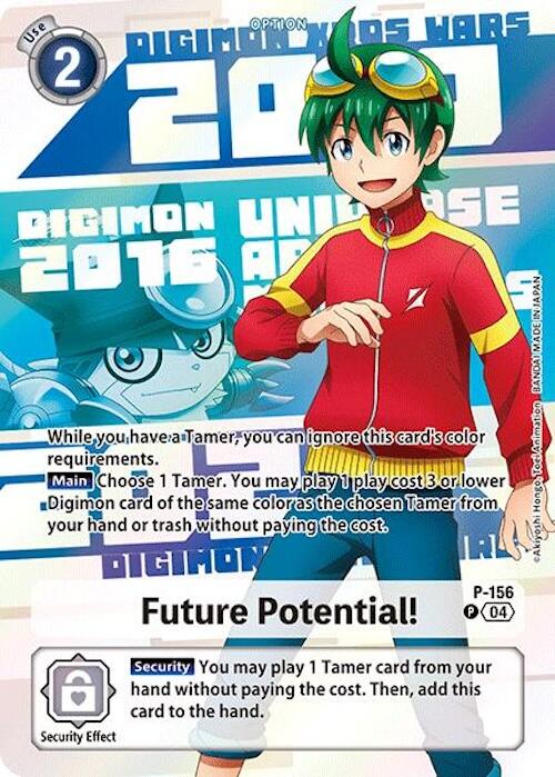 Future Potential! [P-156] (Digimon Animation Series 25th Anniversary Set) [Promotional Cards] | Shuffle n Cut Hobbies & Games