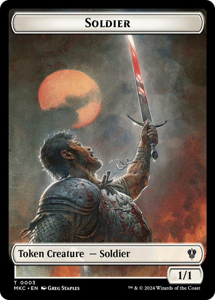 Soldier // Kobolds of Kher Keep Double-Sided Token [Murders at Karlov Manor Commander Tokens] | Shuffle n Cut Hobbies & Games