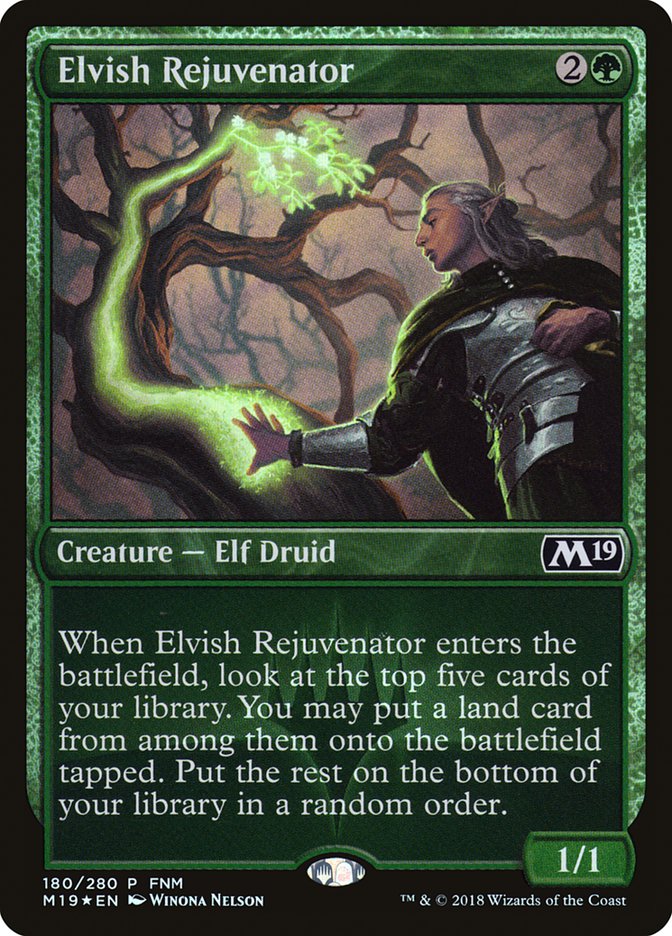 Elvish Rejuvenator (FNM) [Core Set 2019 Promos] | Shuffle n Cut Hobbies & Games