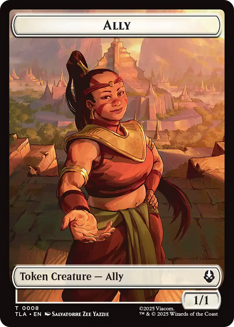 Ally (0008) // Soldier (0002) Double-Sided Token [Avatar: The Last Airbender Tokens] | Shuffle n Cut Hobbies & Games