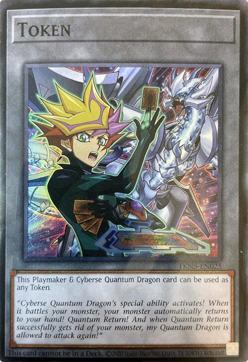 Token (Playmaker & Cyberse Quantum Dragon) [TKN5-EN025] Super Rare | Shuffle n Cut Hobbies & Games