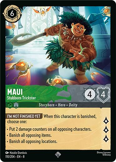 Maui - Stubborn Trickster (110/204) [Reign of Jafar] | Shuffle n Cut Hobbies & Games