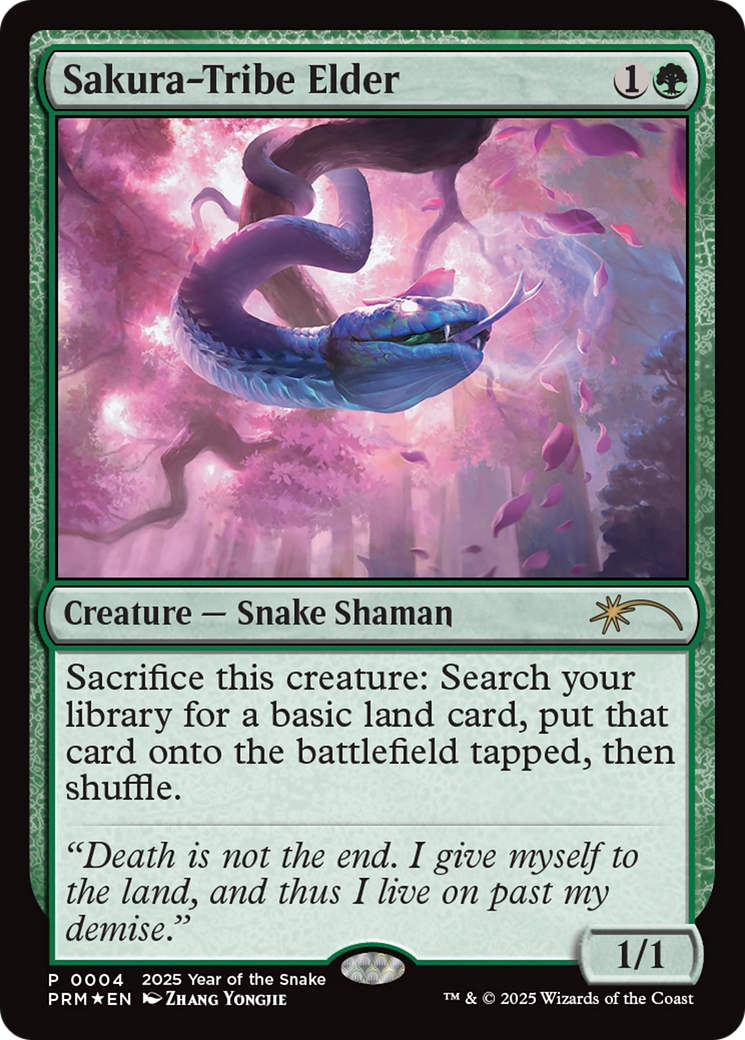 Sakura-Tribe Elder (Year of the Snake 2025) [Standard Showdown Promos] | Shuffle n Cut Hobbies & Games
