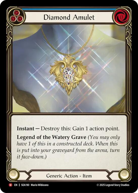 Diamond Amulet (Rainbow Foil) [SEA190] (High Seas)  Rainbow Foil | Shuffle n Cut Hobbies & Games