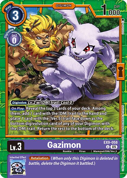 Gazimon [EX9-058] [Versus Monsters] | Shuffle n Cut Hobbies & Games