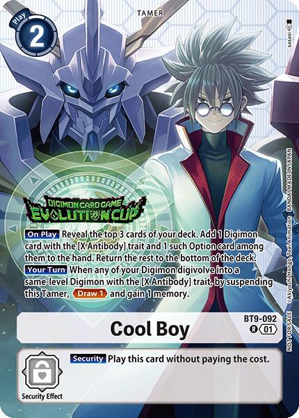Cool Boy [BT9-092] (Evolution Cup 2025 Vol. 1) [X Record] | Shuffle n Cut Hobbies & Games