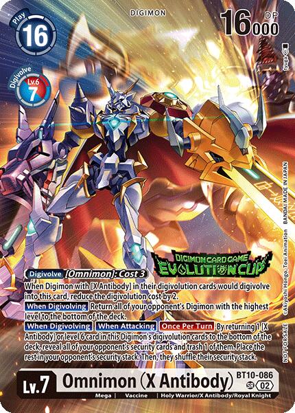 Omnimon [BT10-086] (X Antibody) (Evolution Cup 2025 Vol. 1) [Xros Encounter] | Shuffle n Cut Hobbies & Games