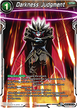 Darkness Judgment (Rare) (BT13-151) [Supreme Rivalry] | Shuffle n Cut Hobbies & Games