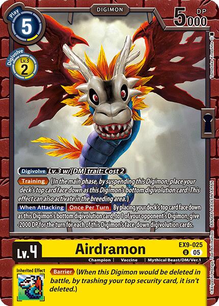 Airdramon [EX9-025] [Versus Monsters] | Shuffle n Cut Hobbies & Games