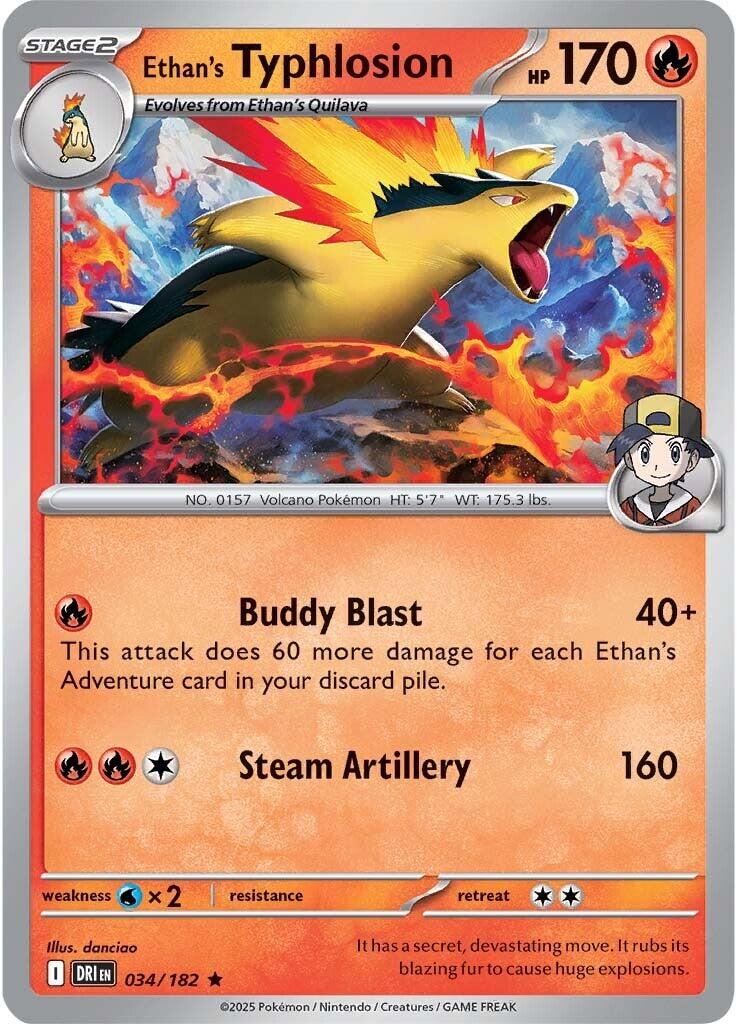 Ethan's Typhlosion (034/182) [Scarlet & Violet: Destined Rivals] | Shuffle n Cut Hobbies & Games