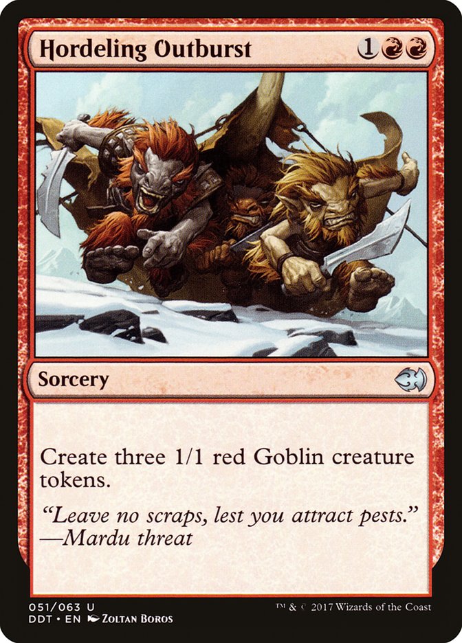 Hordeling Outburst [Duel Decks: Merfolk vs. Goblins] | Shuffle n Cut Hobbies & Games