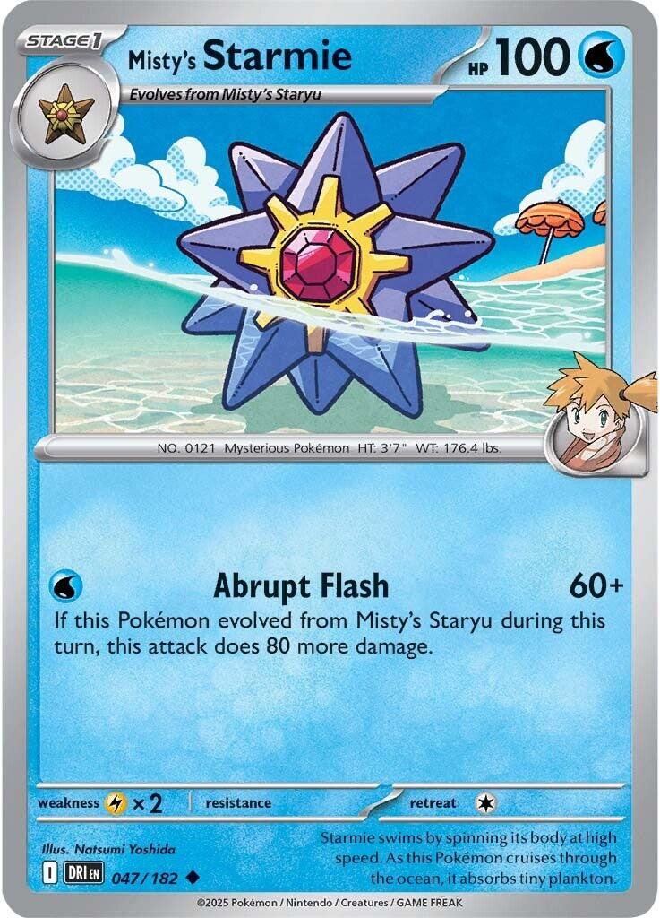 Misty's Starmie (047/182) [Scarlet & Violet: Destined Rivals] | Shuffle n Cut Hobbies & Games