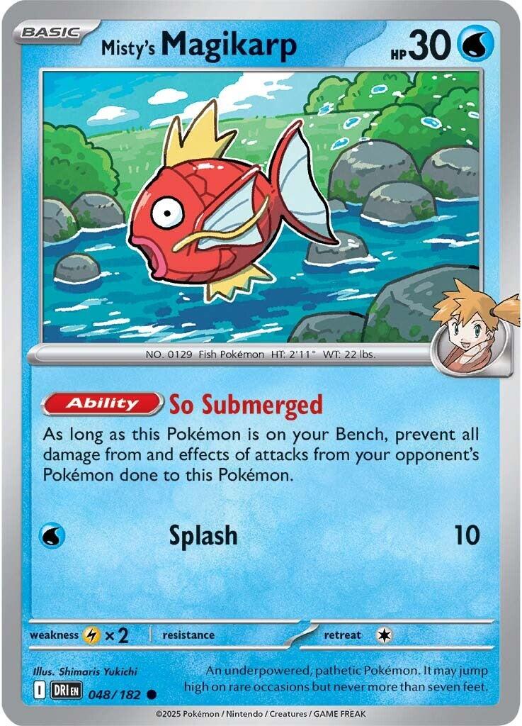 Misty's Magikarp (048/182) [Scarlet & Violet: Destined Rivals] | Shuffle n Cut Hobbies & Games
