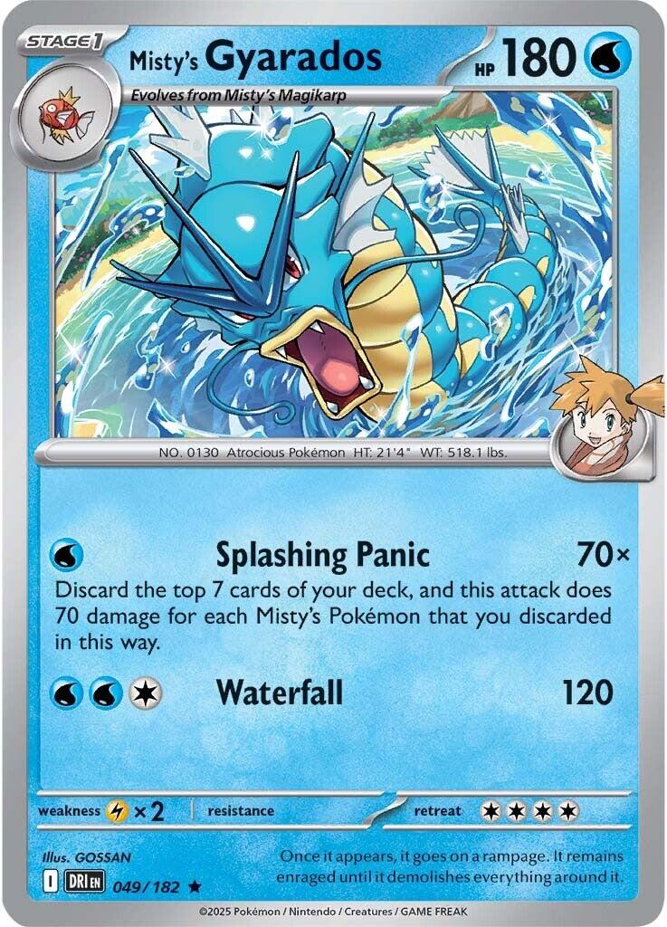 Misty's Gyarados (049/182) [Scarlet & Violet: Destined Rivals] | Shuffle n Cut Hobbies & Games