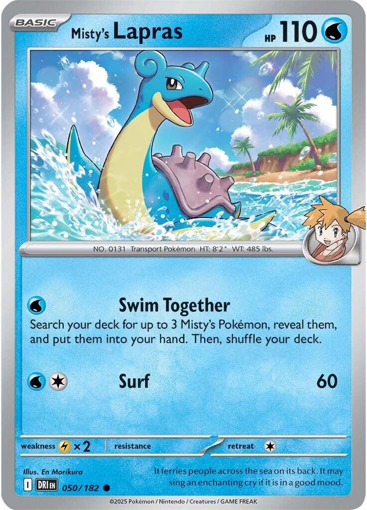 Misty's Lapras (050/182) [Scarlet & Violet: Destined Rivals] | Shuffle n Cut Hobbies & Games
