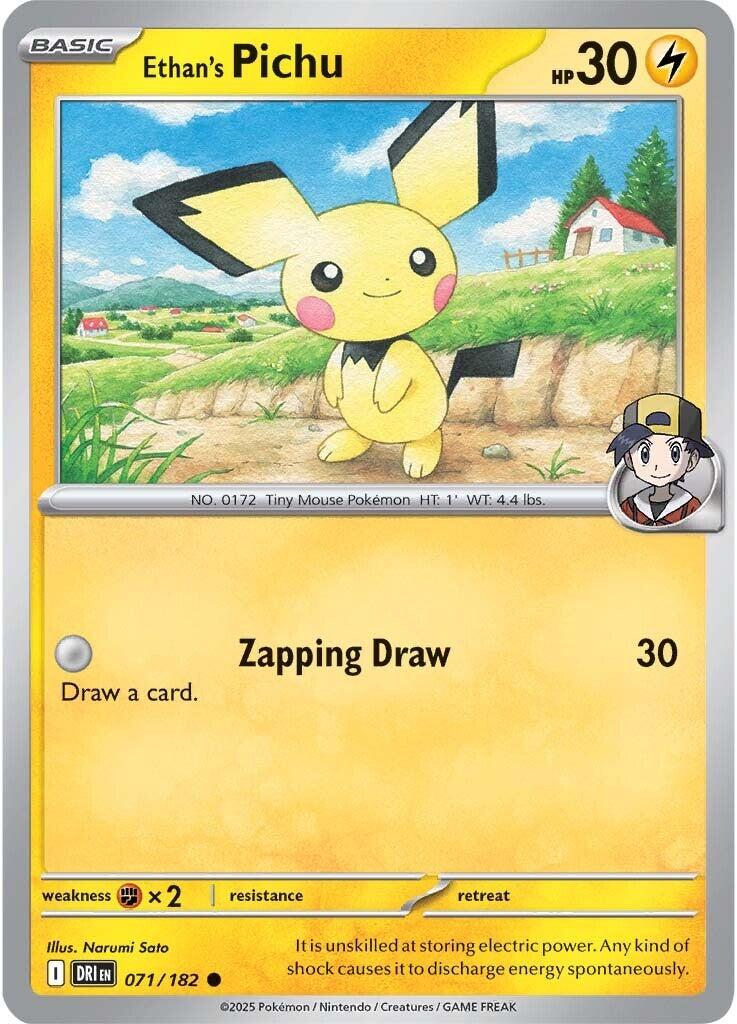 Ethan's Pichu (071/182) [Scarlet & Violet: Destined Rivals] | Shuffle n Cut Hobbies & Games