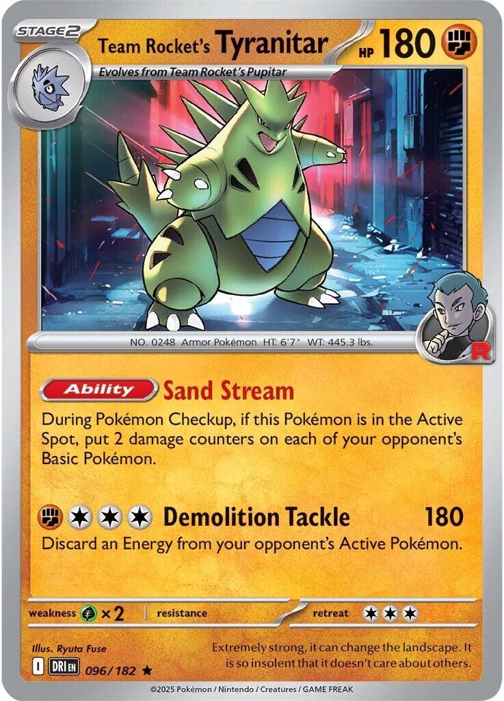 Team Rocket's Tyranitar (096/182) [Scarlet & Violet: Destined Rivals] | Shuffle n Cut Hobbies & Games