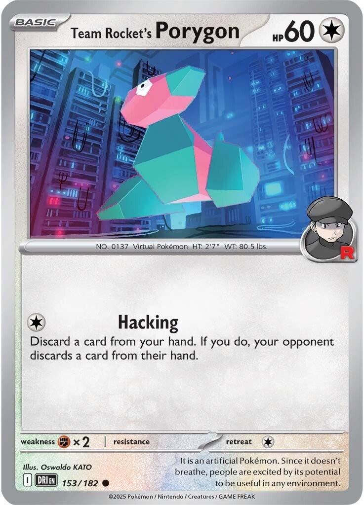 Team Rocket's Porygon (153/182) [Scarlet & Violet: Destined Rivals] | Shuffle n Cut Hobbies & Games