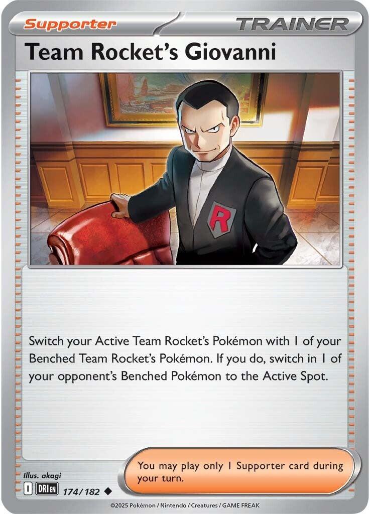 Team Rocket's Giovanni (174/182) [Scarlet & Violet: Destined Rivals] | Shuffle n Cut Hobbies & Games