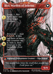Clive, Ifrit's Dominant // Ifrit, Warden of Inferno (Borderless) (0318) [FINAL FANTASY] | Shuffle n Cut Hobbies & Games
