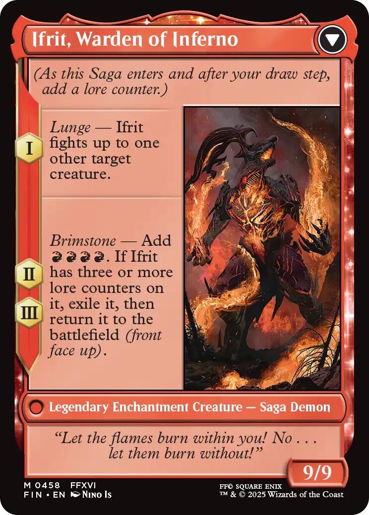 Clive, Ifrit's Dominant // Ifrit, Warden of Inferno (Extended Art) [FINAL FANTASY] | Shuffle n Cut Hobbies & Games