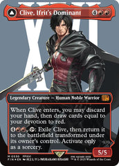 Clive, Ifrit's Dominant // Ifrit, Warden of Inferno (Borderless) (Surge Foil) [FINAL FANTASY] | Shuffle n Cut Hobbies & Games