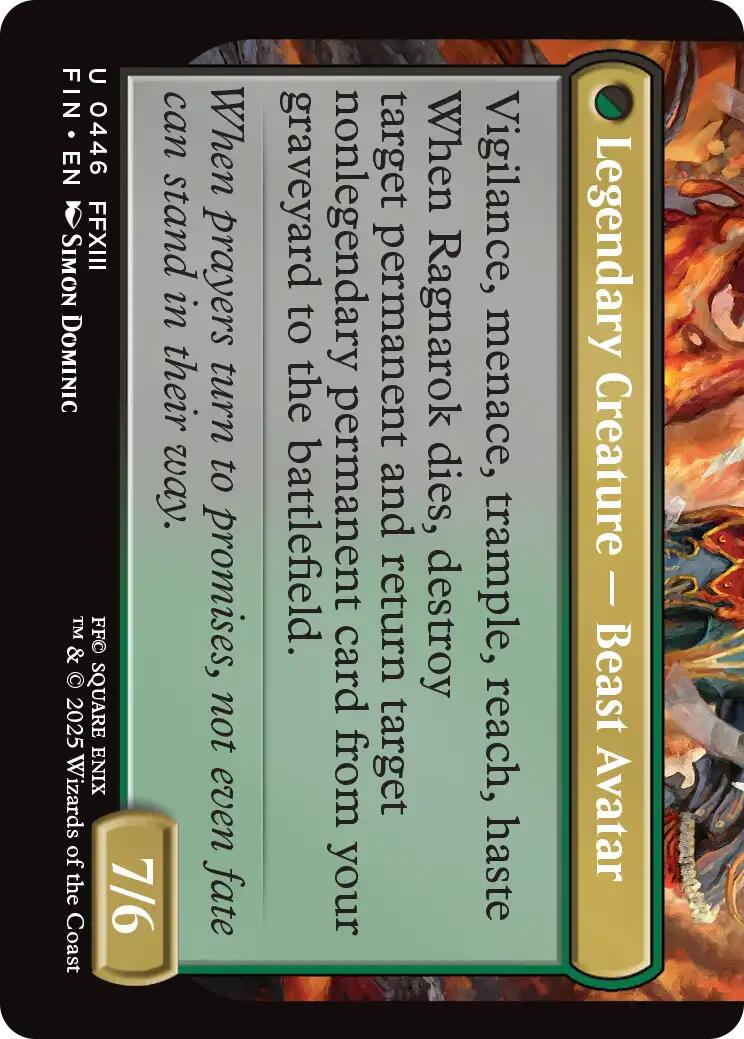 Fang, Fearless l'Cie (Extended Art) [FINAL FANTASY] | Shuffle n Cut Hobbies & Games