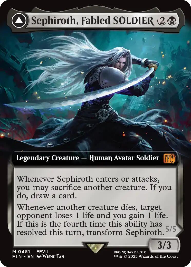 Sephiroth, Fabled SOLDIER // Sephiroth, One-Winged Angel (Extended Art) [FINAL FANTASY] | Shuffle n Cut Hobbies & Games