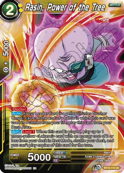 Rasin, Power of the Tree (BT15-112) [Saiyan Showdown] | Shuffle n Cut Hobbies & Games