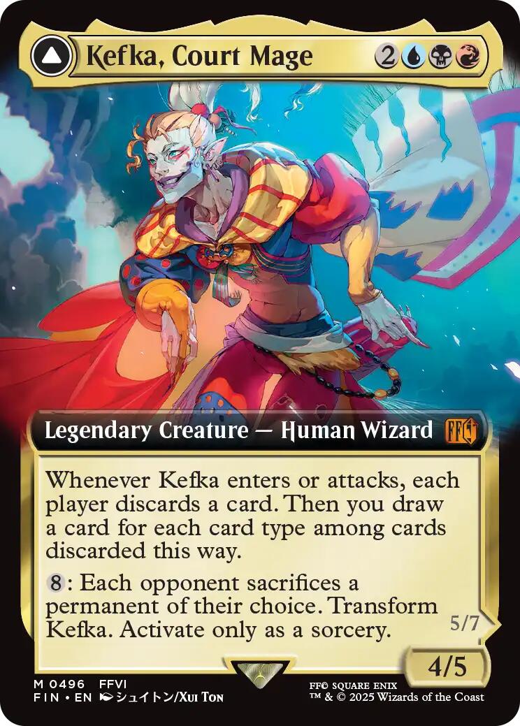Kefka, Court Mage // Kefka, Ruler of Ruin (Extended Art) [FINAL FANTASY] | Shuffle n Cut Hobbies & Games