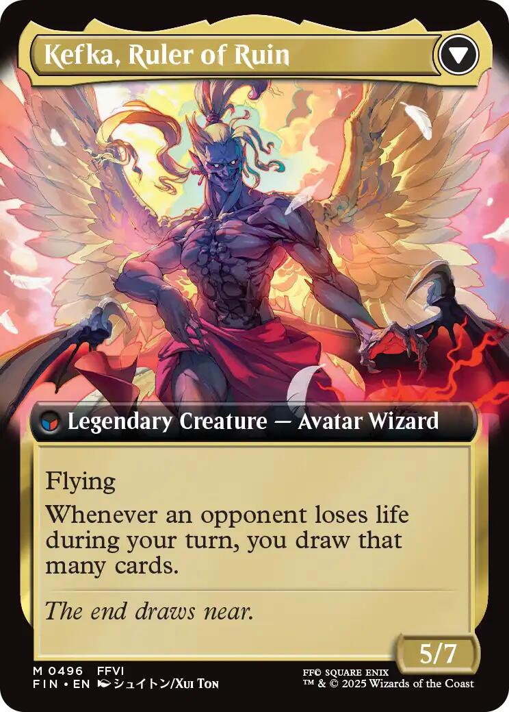 Kefka, Court Mage // Kefka, Ruler of Ruin (Extended Art) [FINAL FANTASY] | Shuffle n Cut Hobbies & Games