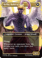 Kefka, Court Mage // Kefka, Ruler of Ruin (Borderless) (Surge Foil) [FINAL FANTASY] | Shuffle n Cut Hobbies & Games