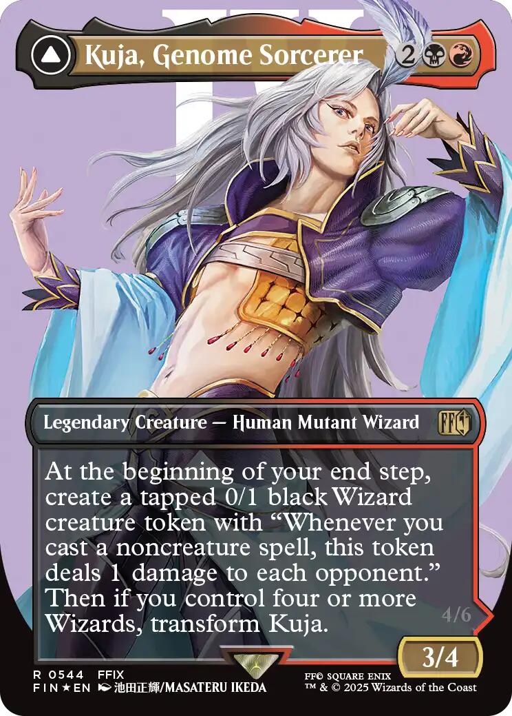 Kuja, Genome Sorcerer // Trance Kuja, Fate Defied (Borderless) (Surge Foil) [FINAL FANTASY] | Shuffle n Cut Hobbies & Games